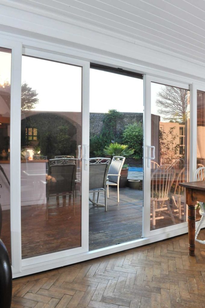 White Patio Doors in a Beautiful Interior Space in Swindon