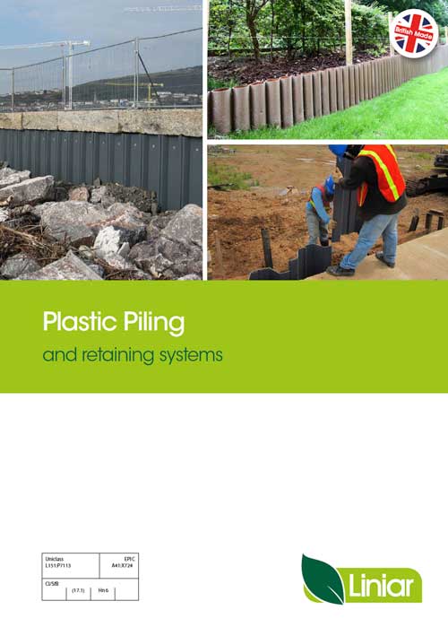 plastic piling and retaining systems